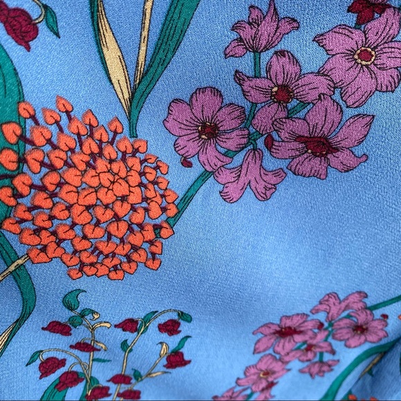 Astr Blue Floral Dress - Picture 8 of 8